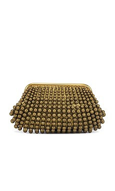 Cult Gaia Nia Mini Clutch in Antique Brass from Revolve.com | Revolve Clothing (Global)