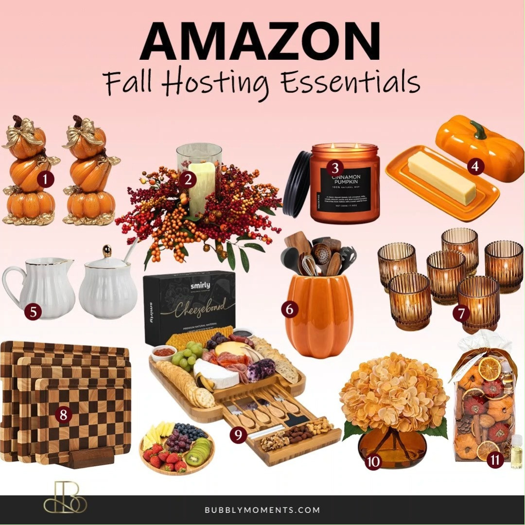 Get ready for cozy fall gatherings with these stylish Amazon hosting finds! 🍂 From table accents to serving essentials, these pieces are perfect for fall dinners, Friendsgiving, and casual get-togethers. Create a warm and inviting setup that’s ready for guests all season long. Shop these fall hosting essentials and add a cozy seasonal touch to your next gathering! 🛒
#LTKHome #LTKSeasonal #LTKFinds #FallHosting #FallDecor #AmazonFinds #AmazonHome #FallTableDecor #FallEntertaining #HomeDecor #CozyHome #AutumnDecor #HostingIdeas #HomeFinds #FallEssentials 

 