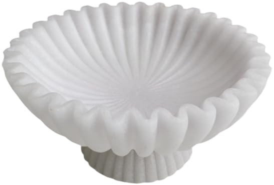 10" Large Decorative Bowl decor, Scalloped Bowls for Modern Home Decor,Ruffle Decor,Stylish Key B... | Amazon (US)