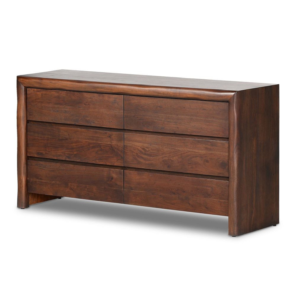 Brevoort Solid Wood Waterfall 6-Drawer Dresser (73") | West Elm (US)
