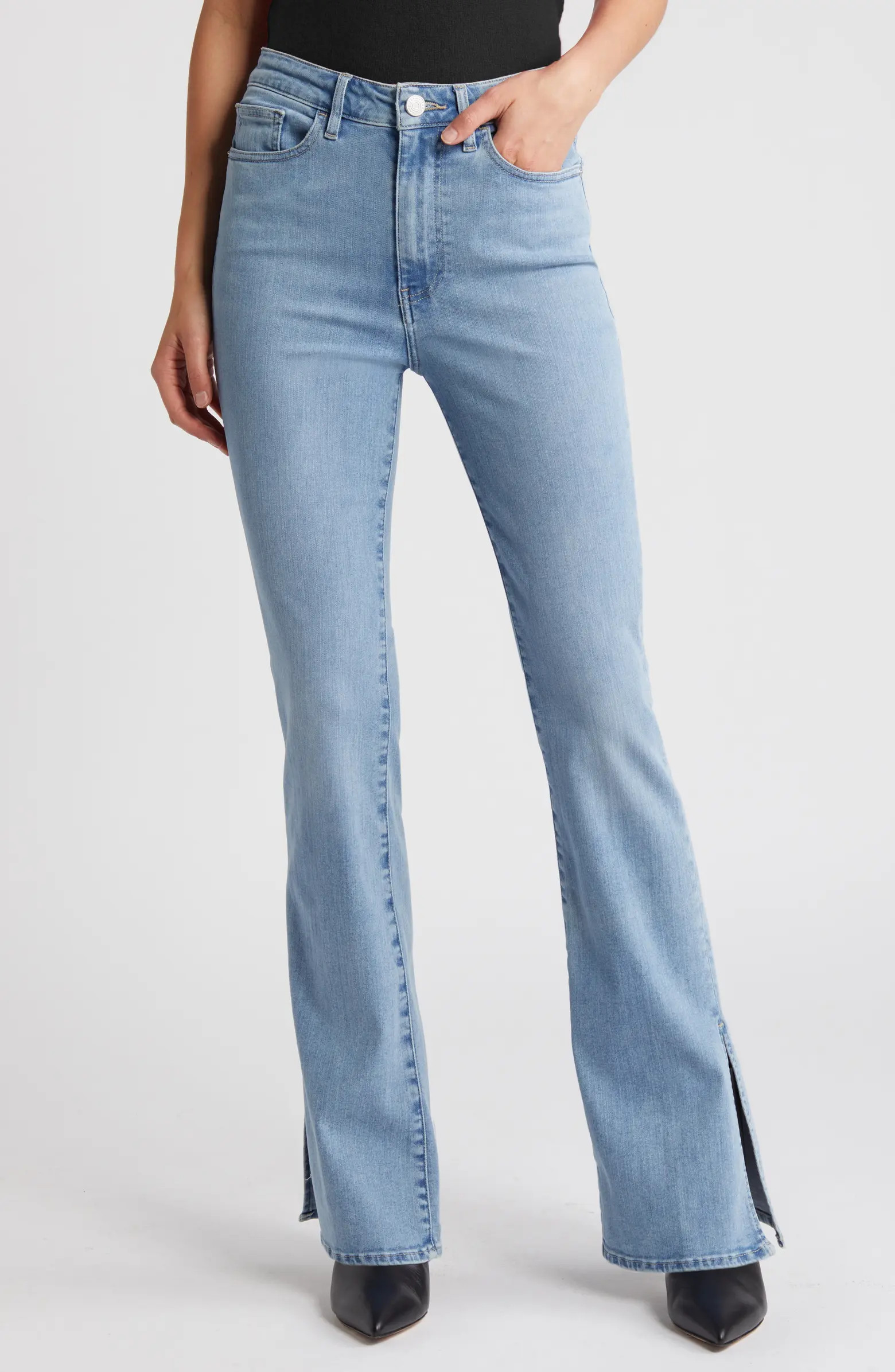 FRAME Le Mini Boot Split Hem Bootcut Jeans | Nordstrom | Nordstrom