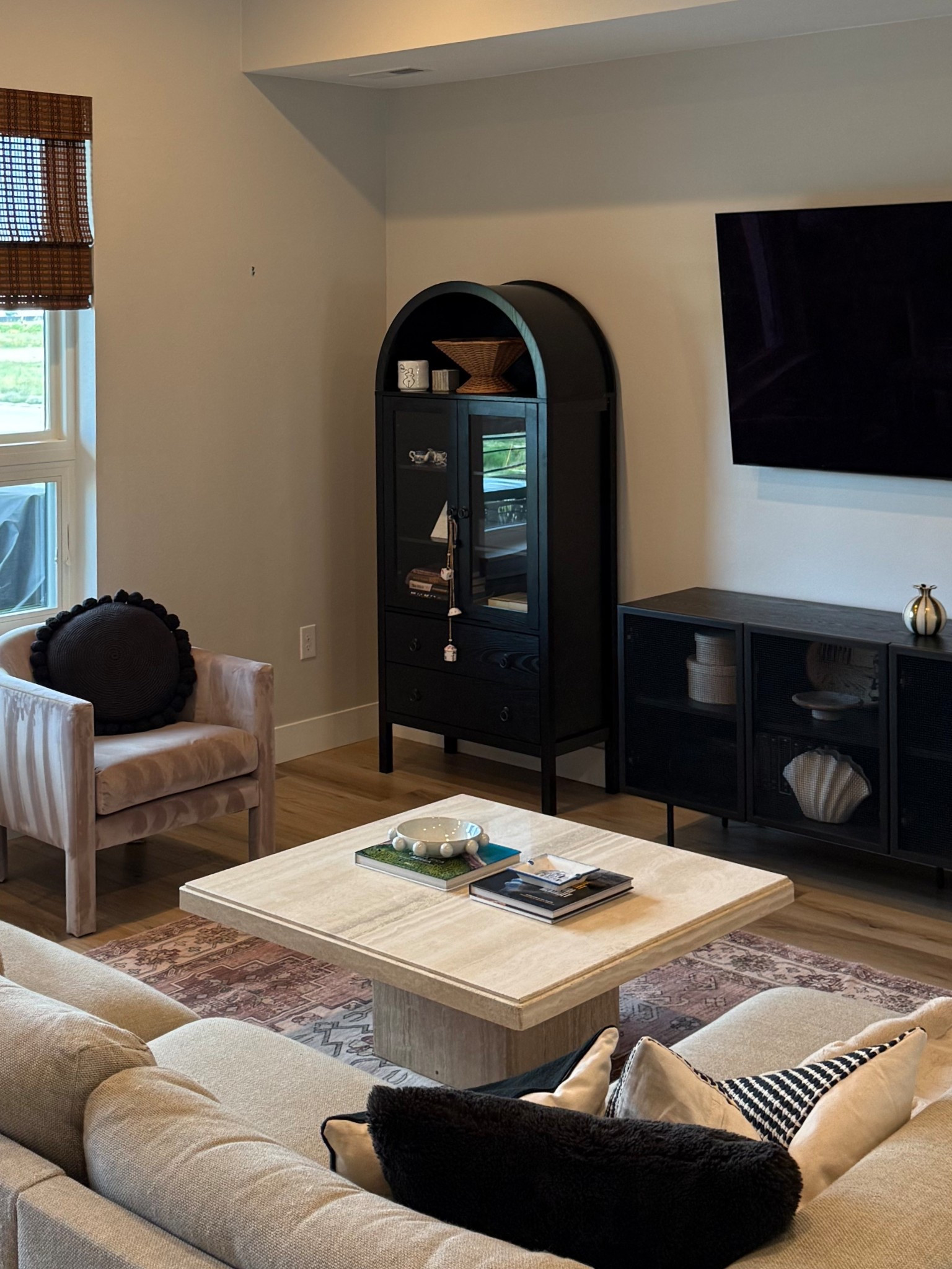 Arched cabinet 
Living room decor 
$235 with $20 coupon available 

#LTKHome