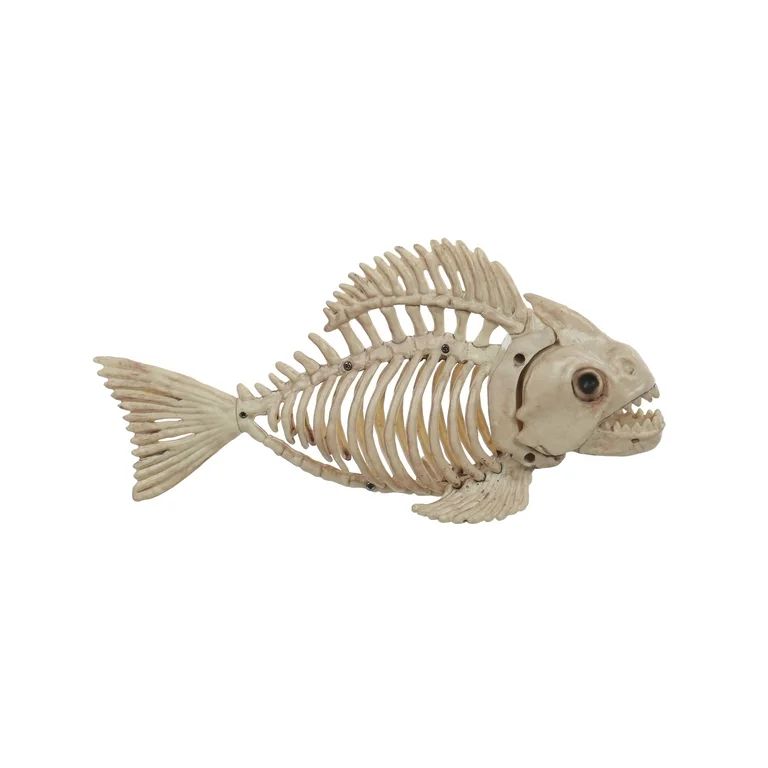 Way to Celebrate Faux Skeleton Fish Halloween Decoration | Walmart (US)