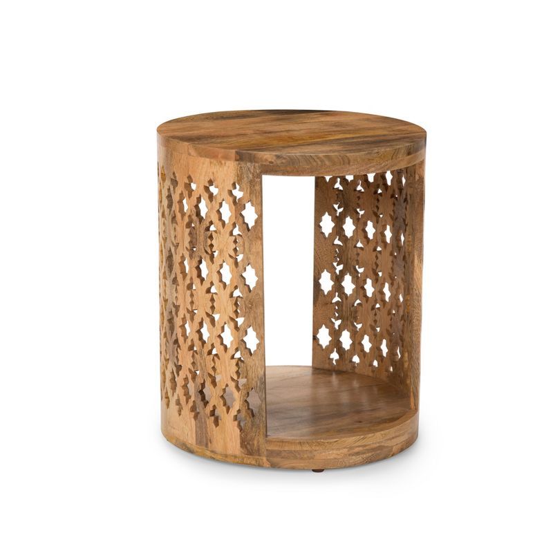 Brinley Round End Table Natural - Steve Silver | Target