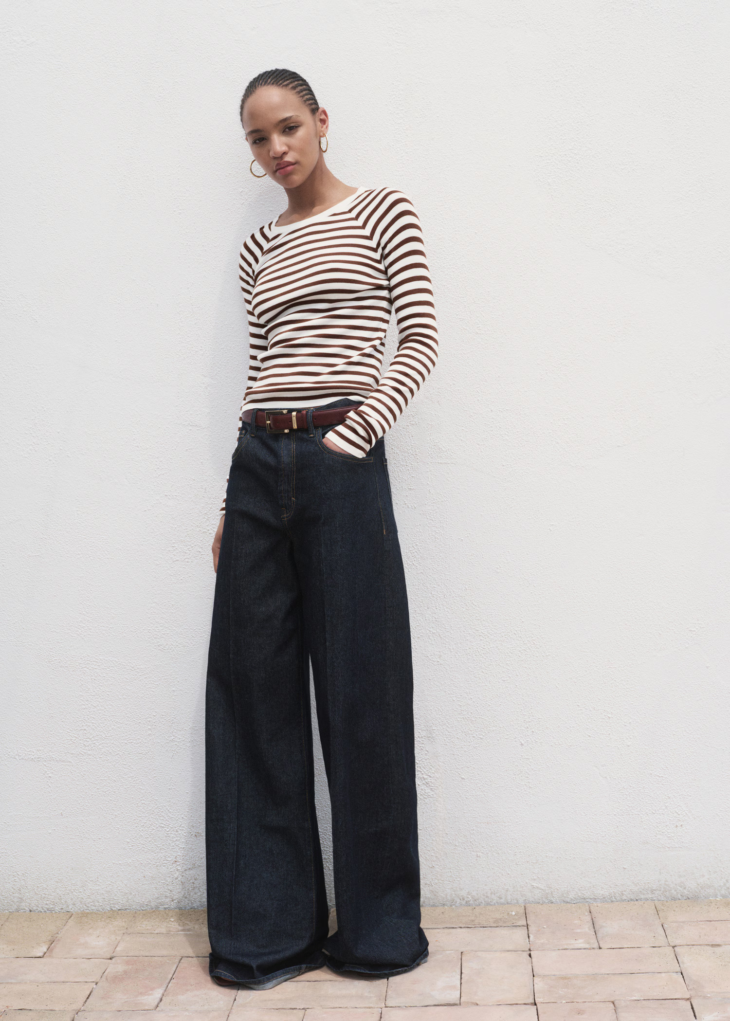 Long-sleeved fine-knit sweater | MANGO (UK)