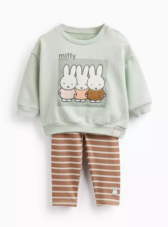 Buy Green Miffy Sweat & Leggings Set  18-24 months | Outfits and sets | Tu | Tu Clothing
