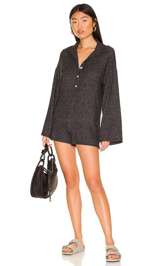 Freja Romper in Black | Revolve Clothing (Global)