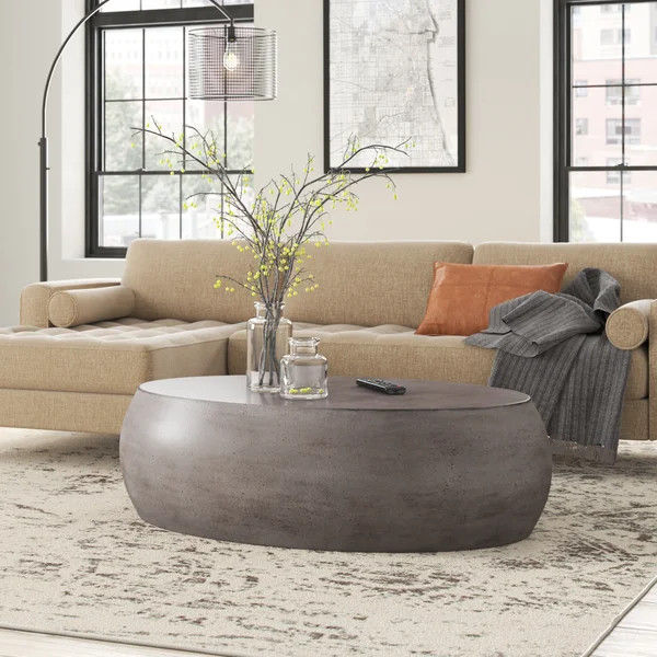 Langton Concrete Solid Coffee Table | Wayfair Professional