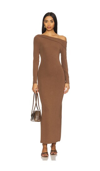 Elodie Denis Dress in Cocoa | Revolve Clothing (Global)