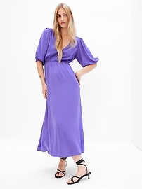 Blouson Cutout Maxi Dress | Gap (CA)