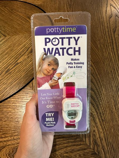 Hoping this new potty watch keeps my girl on track! it's supposed to make potty training fun and easy and let your little one know when it's time to go. You can choose 30, 60 or 90 minutes and the potty watch will countdown playing a song and flashing lights when your child needs to know it's time to try snd potty.

#LTKbaby #LTKfamily #LTKkids