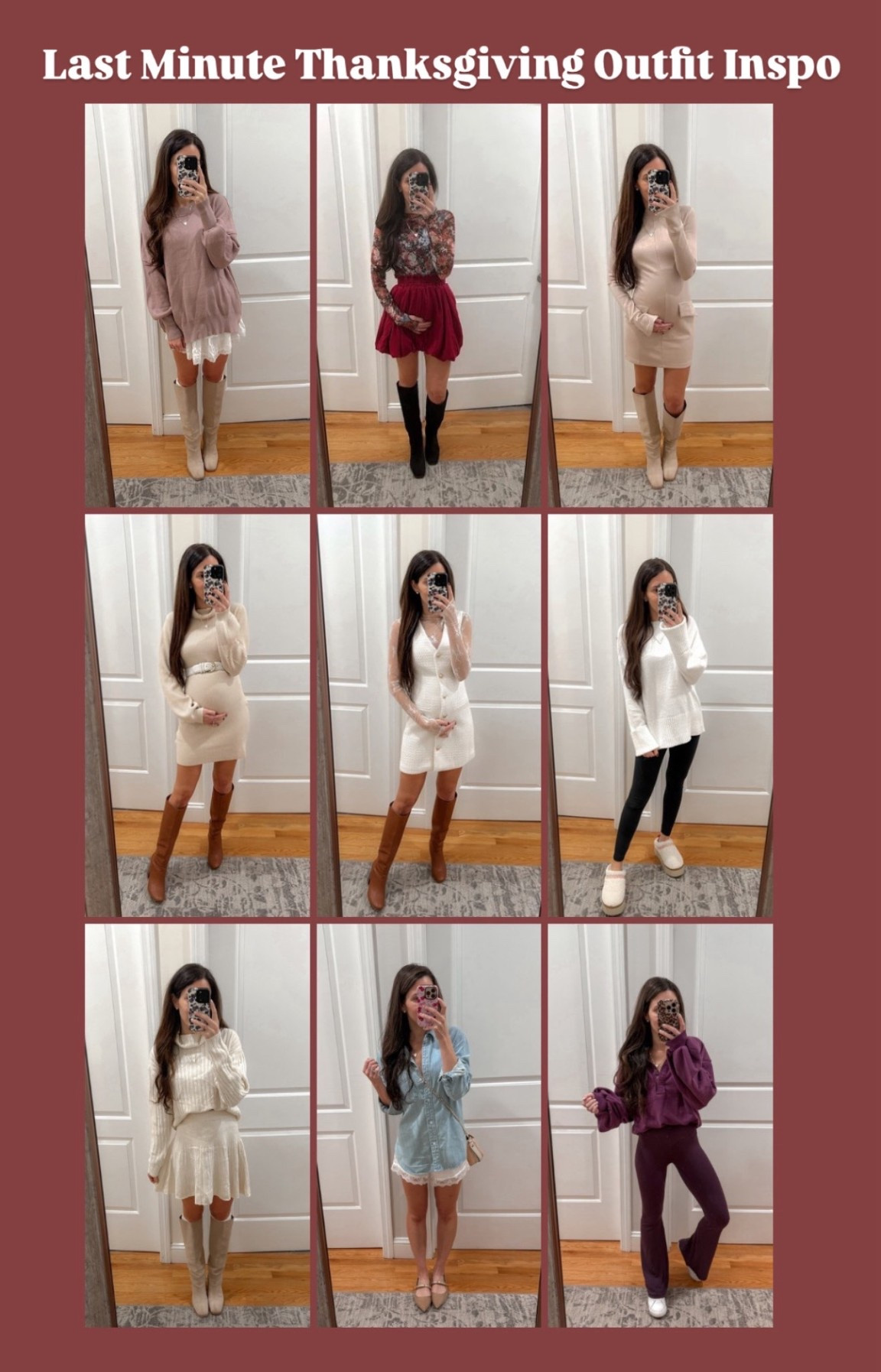 Last minute Thanksgiving outfit inspo ; sweater skirt set ; Friendsgiving outfit ; bump friendly Thanksgiving outfit ; mom outfit ; comfy Thanksgiving look ; holiday outfit idea ; Amazon Thanksgiving finds ; skort outfit ; trending Amazon must haves 

#LTKCyberWeek #LTKHoliday #LTKBump