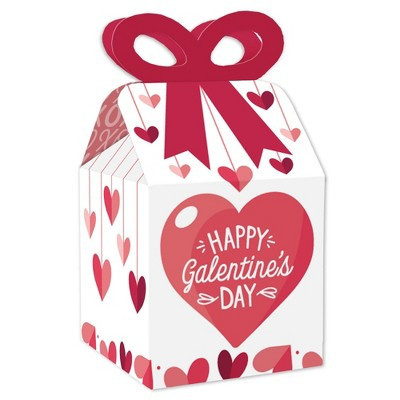 Big Dot of Happiness Happy Galentine's Day - Square Favor Gift Boxes - Valentine's Day Party Bow Boxes - Set of 12 | Target