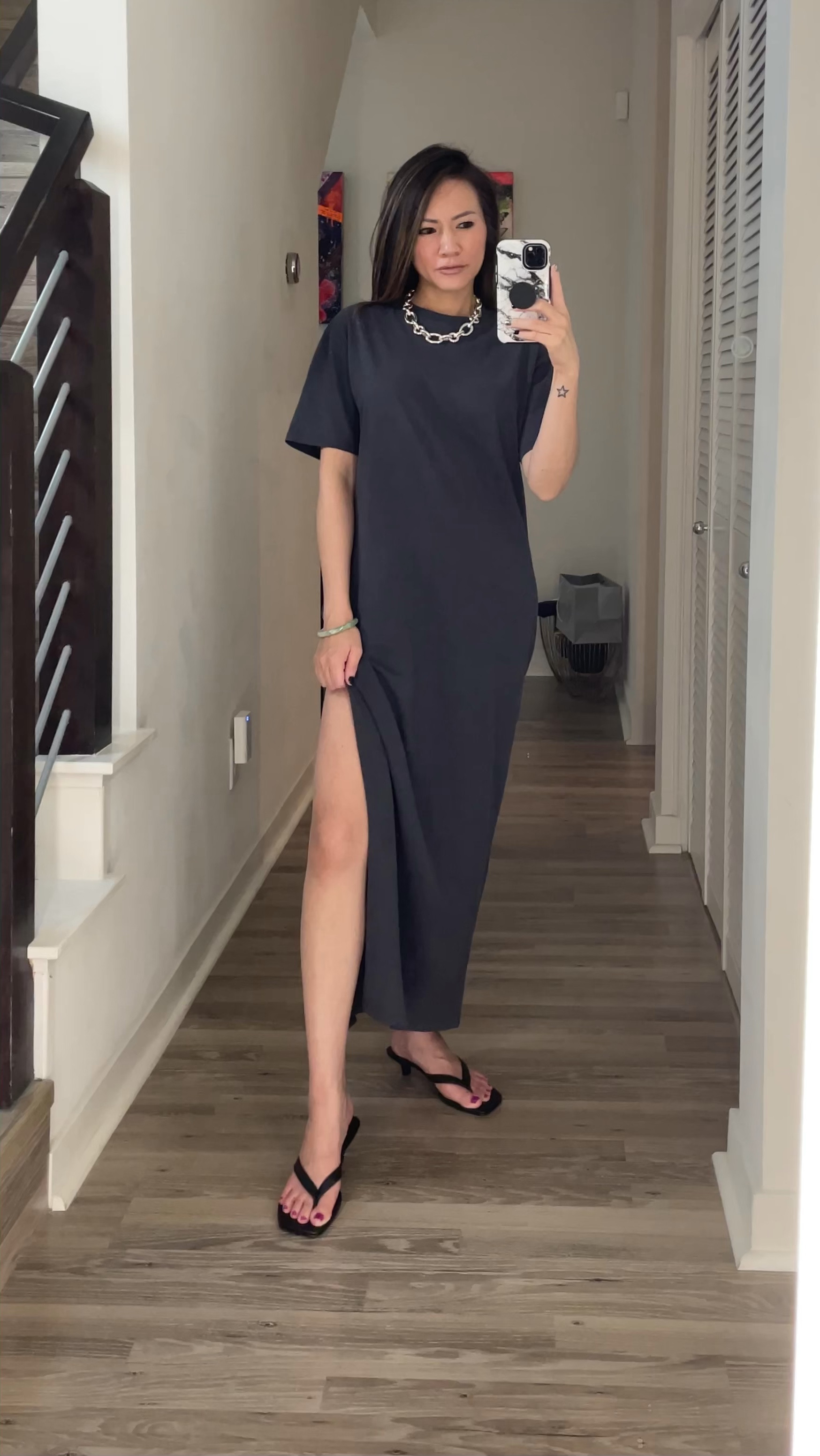 Casual outfit running errands today ⚡️ I love this T-shirt dress (it’s so soft and on super sale for $34)! It’s giving relaxed cool girl vibes. Change up the accessories to change the vibe. I switched to my Adidas Samba for a more comfortable fit. Found the classic Adidas Samba restocked in all sizes! 

Summer outfit, summer dress, casual outfit, off duty outfits, festival outfit, travel outfit, back to school outfit, sale, Abercrombie, The Stylizt 



#LTKFindsUnder50 #LTKBacktoSchool #LTKStyleTip