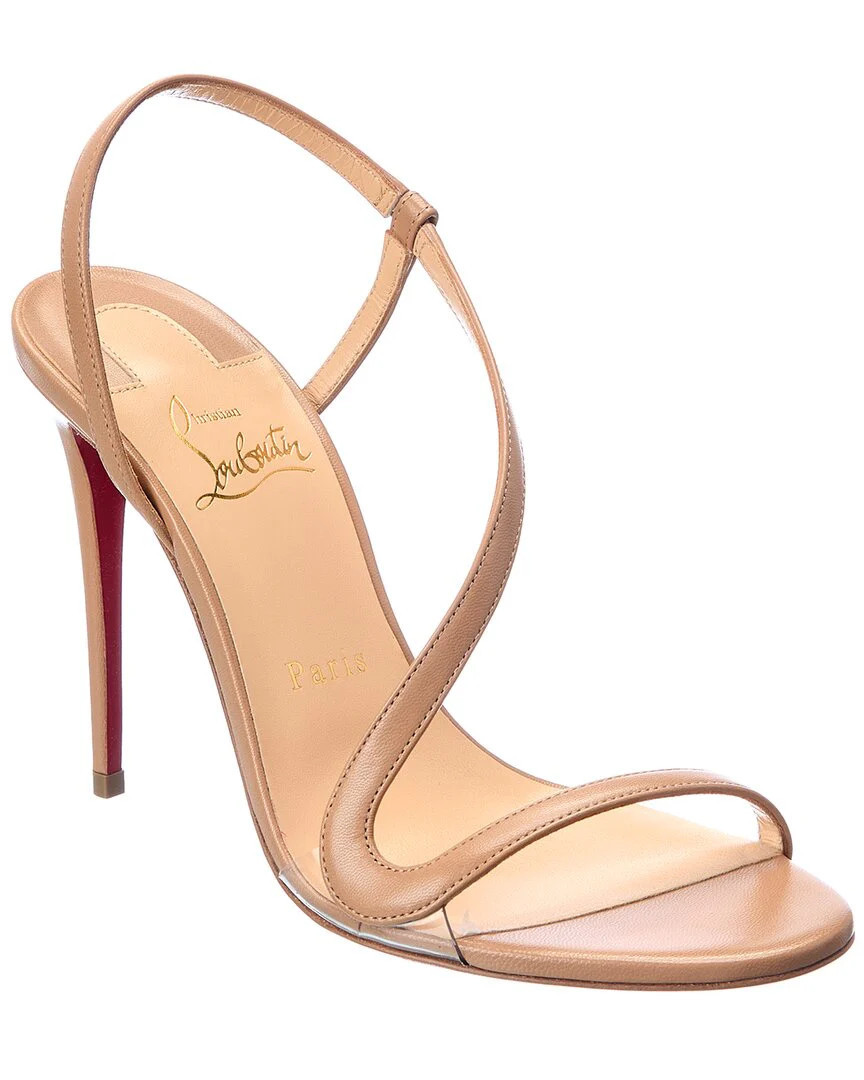 Christian Louboutin Rosalie 100 Leather Sandal | Shop Simon