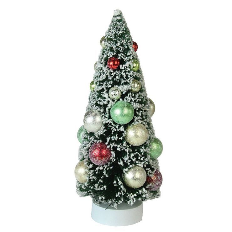 Northlight 9” Green Frosted Sisal Pine Artificial Christmas Tabletop Tree | Target