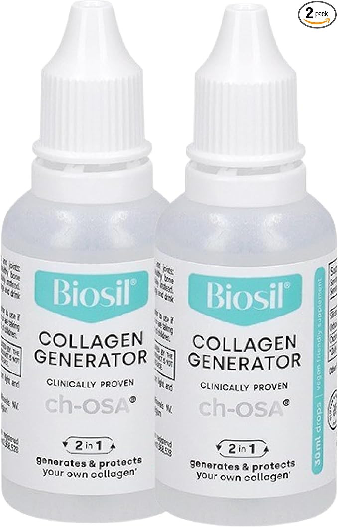 Biosil Collagen Generator - 1 fl oz Drops, Pack of 2 - with Patented ch-OSA Complex - Generates &... | Amazon (US)