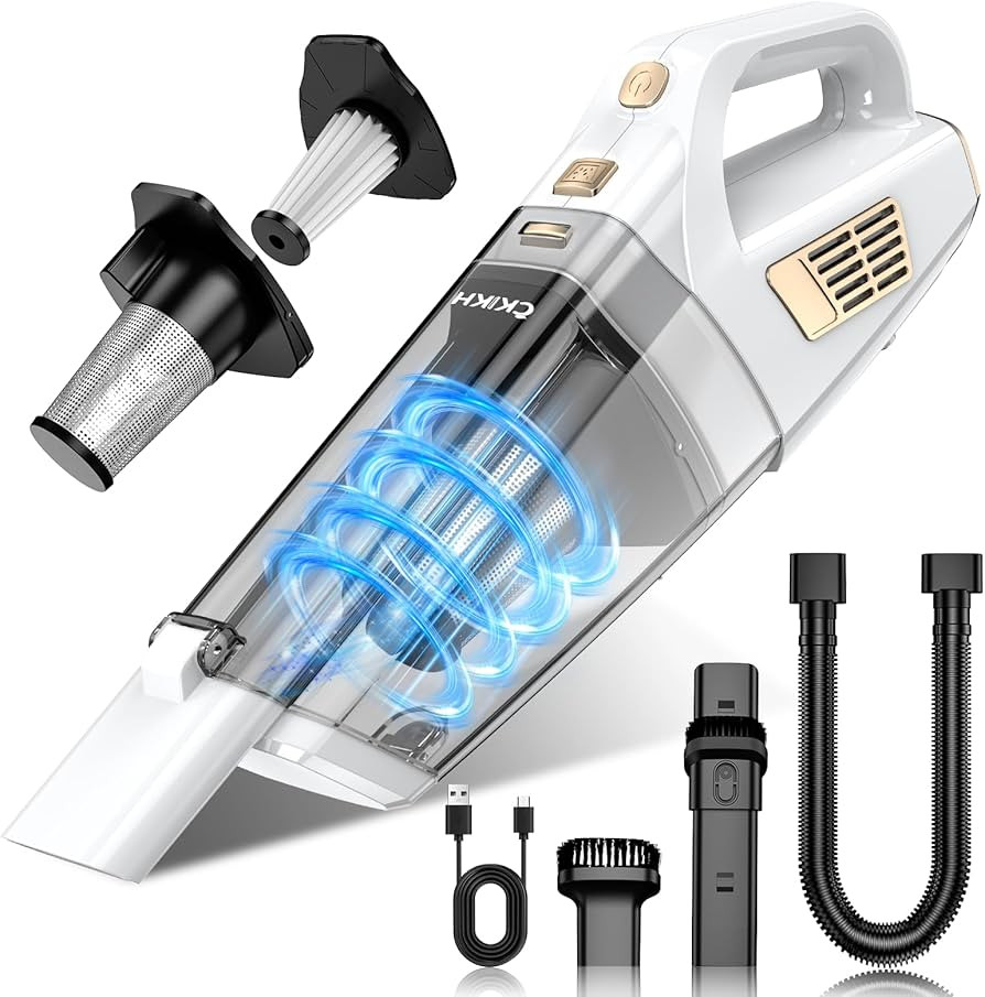 Handheld Vacuum Cordless, 15000PA Strong Suction Hand Held Car Vacuum Cleaner Portable with Multi... | Amazon (US)