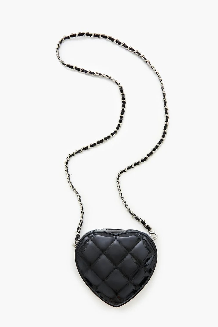 Quilted Heart Crossbody Bag | Forever 21