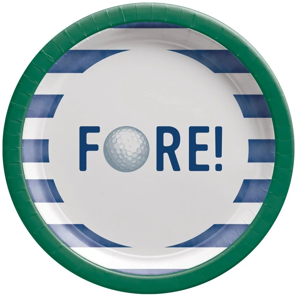 Golf Hole In One 7-inch Paper Plates 20 Per Pack | Walmart (US)