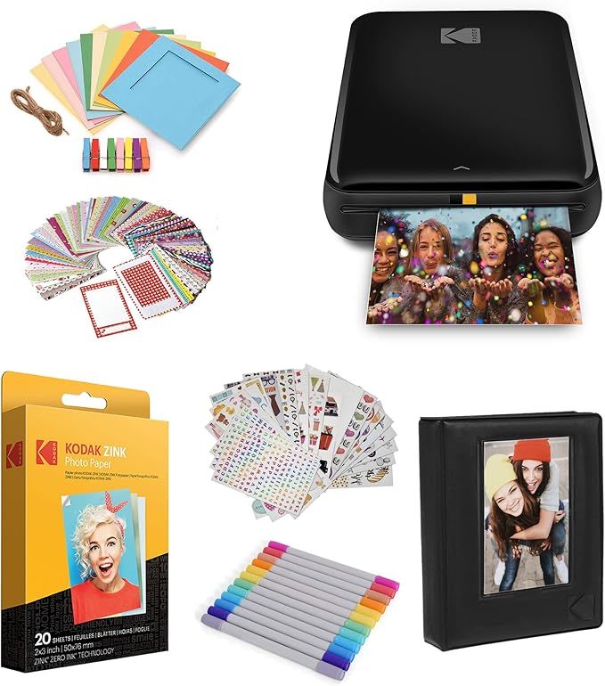 Kodak Step Printer, Wireless Mobile Photo Printer Zero Ink Technology & Kodak App for iOS & Andro... | Amazon (US)