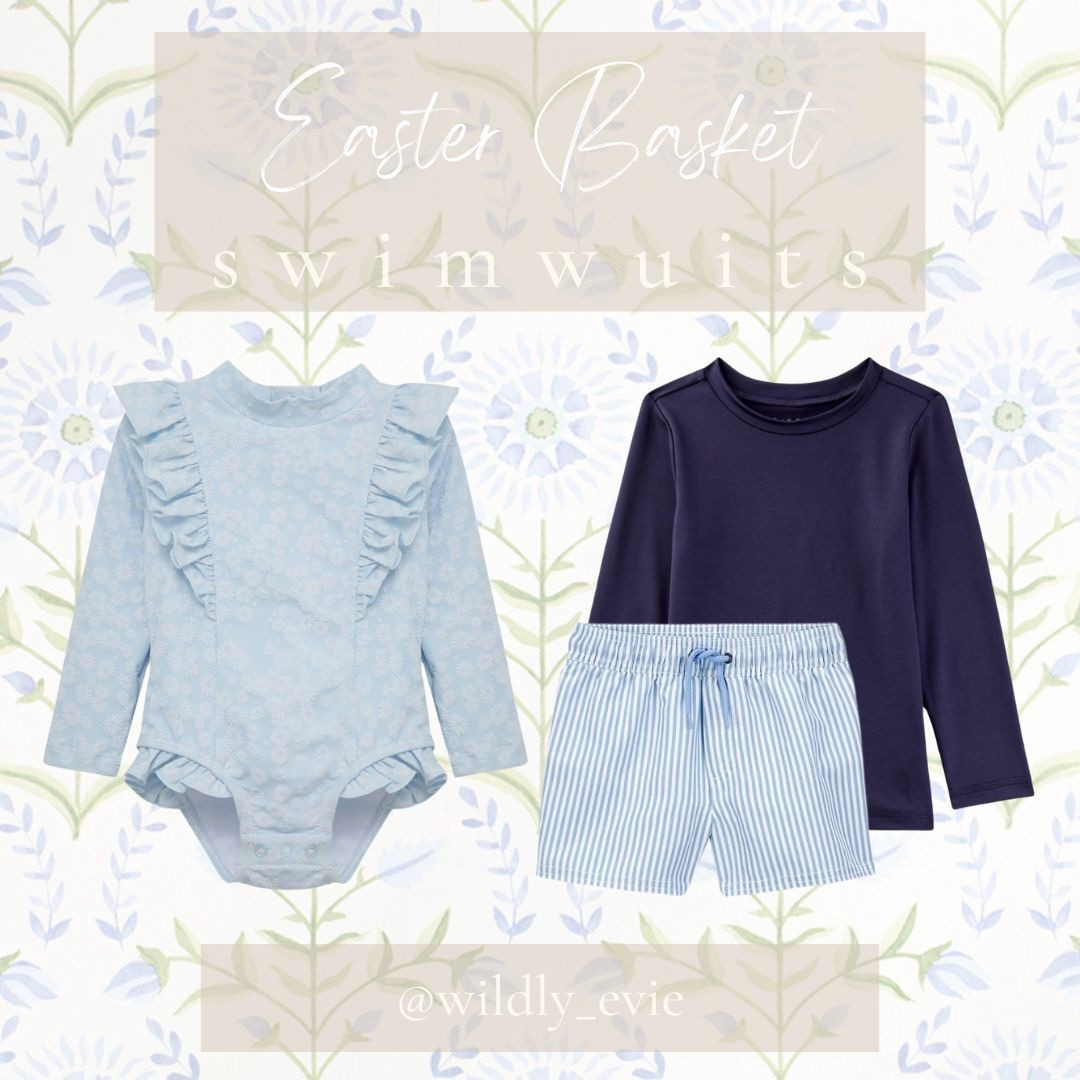 Fresh swim in the Easter basket for the summer season! 🤍✨// kids swimsuits // swimsuit season // girls swim // boys swim // toddler swim // baby swim 

#LTKBaby #LTKKids #LTKFamily