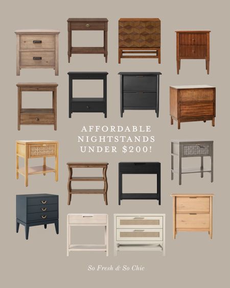 Sale!! Affordable nightstands under $200!
-
Bedroom furniture - wood nightstand - black nightstand - beige nightstand - nightstand with drawer - wood and cane nightstand - nightstand with shelves - dark blue nightstand - light wood nightstand - dark wood nightstand - Target - Studio McGee - Threshold bedroom furniture - #targetstyle #bedroomfurniture #affordablehomedecor



#LTKhome #LTKsalealert