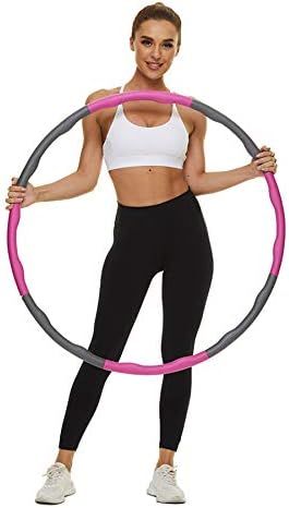 VETUPIC Weighted Exercise Hoops for Adults Weight Loss, 2 Lbs Fitness Hoop, 8 Section Detachable ... | Amazon (US)