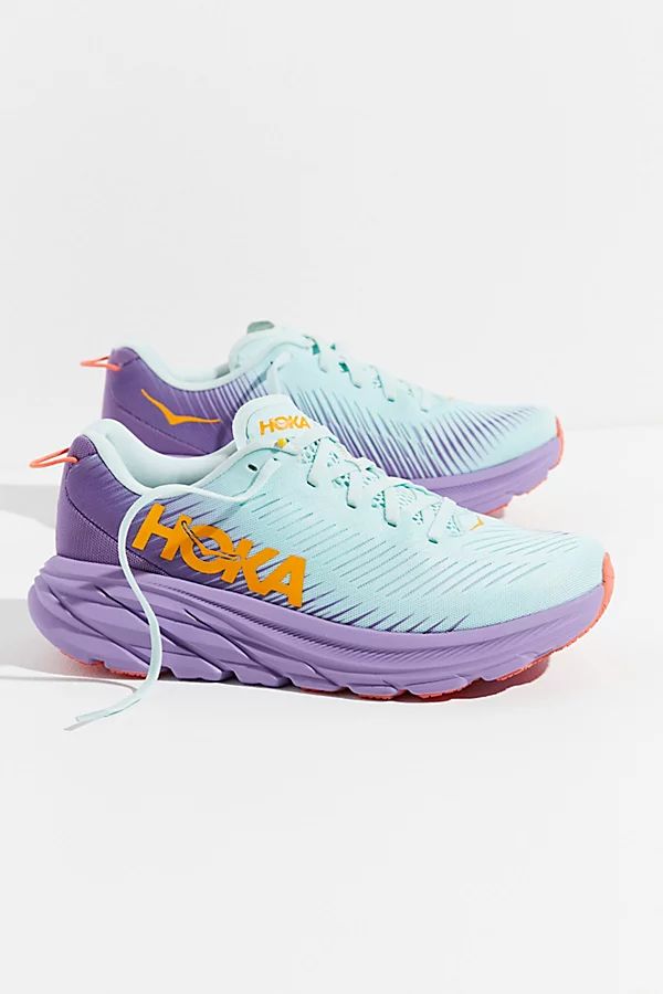 HOKA Rincon 3 Sneakers by HOKA at Free People, Blue Glass / Chalk Violet, US 9.5 | Free People (Global - UK&FR Excluded)