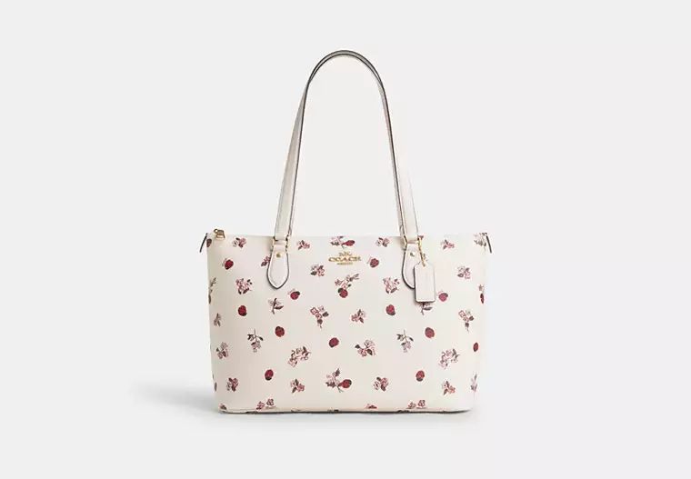 Gallery Tote With Ladybug Floral Print | Coach Outlet