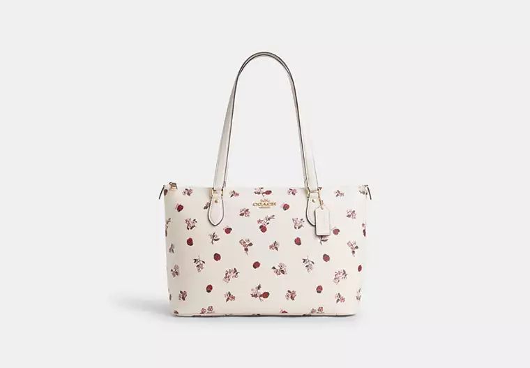 Gallery Tote With Ladybug Floral Print | Coach Outlet