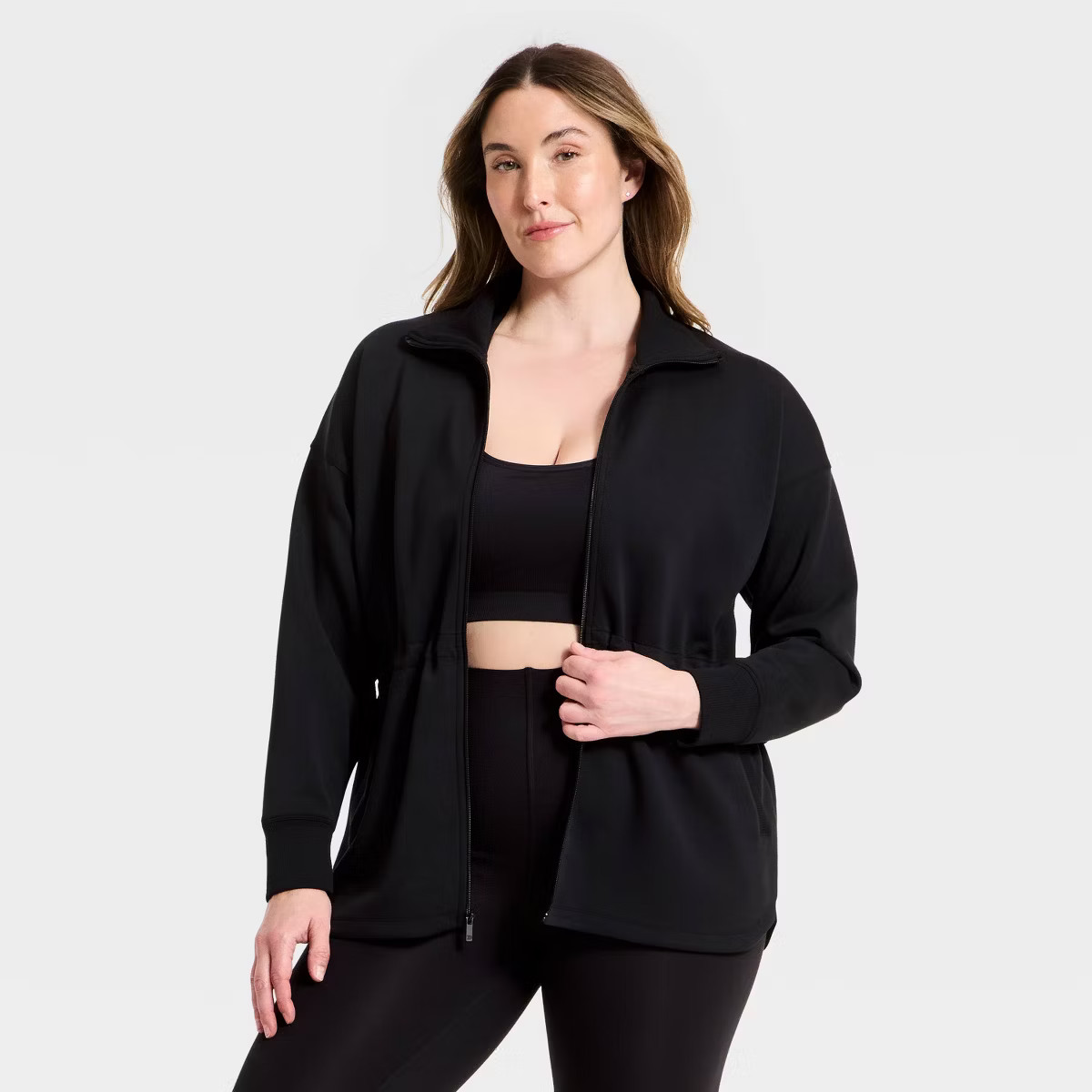 Women's Airy Sleek Long Full Zip Jacket - All In Motion™ | Target