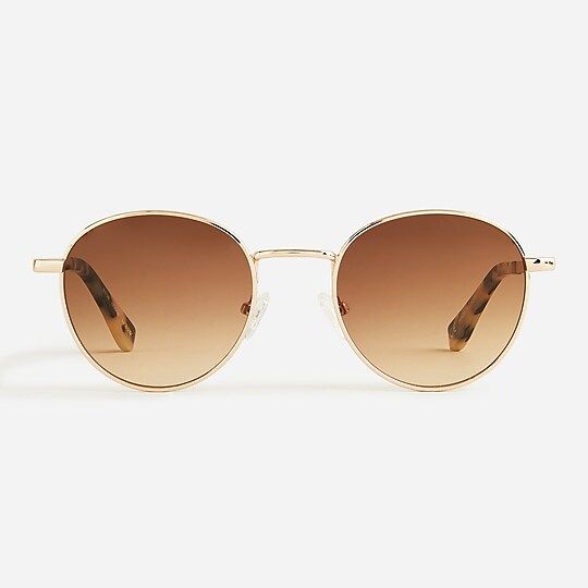 Round wire-frame sunglasses | J.Crew US