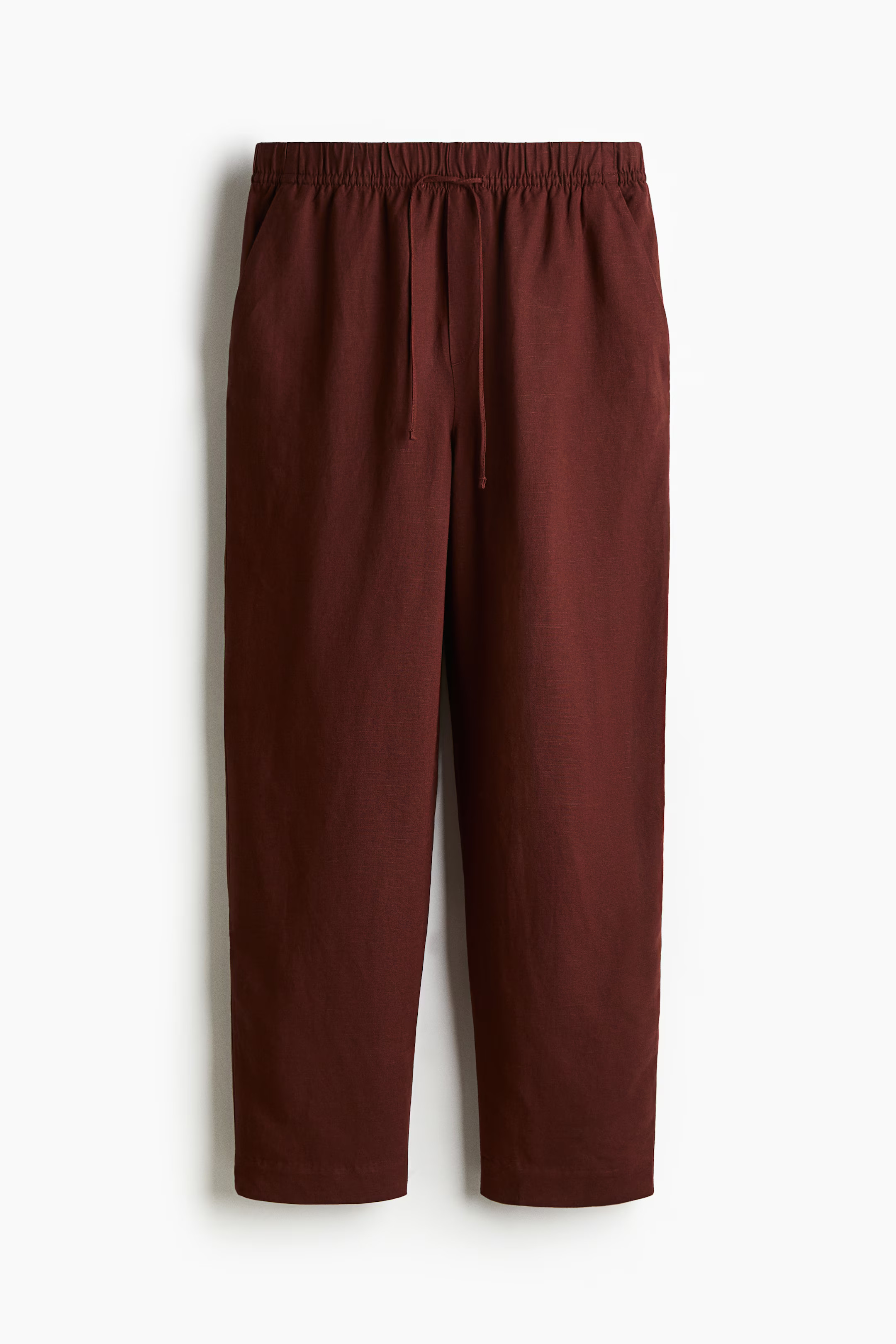 Linen-blend drawstring trousers | H&M (UK, MY, IN, SG, PH, TW, HK)