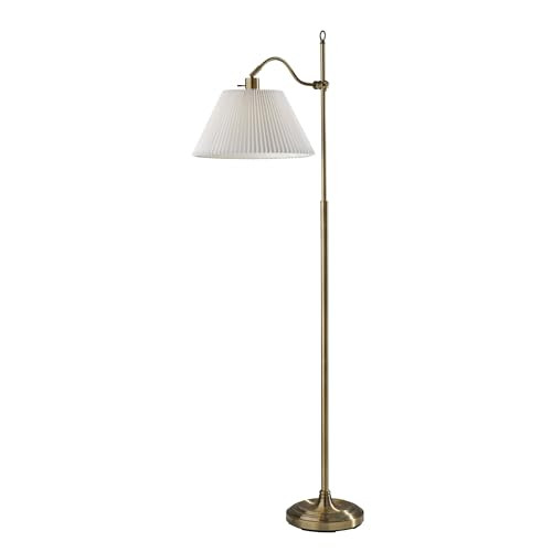 Adesso 3943-21 Derby 64.75 inch 150.00 watt Antique Brass Floor Lamp Portable Light | Amazon (US)