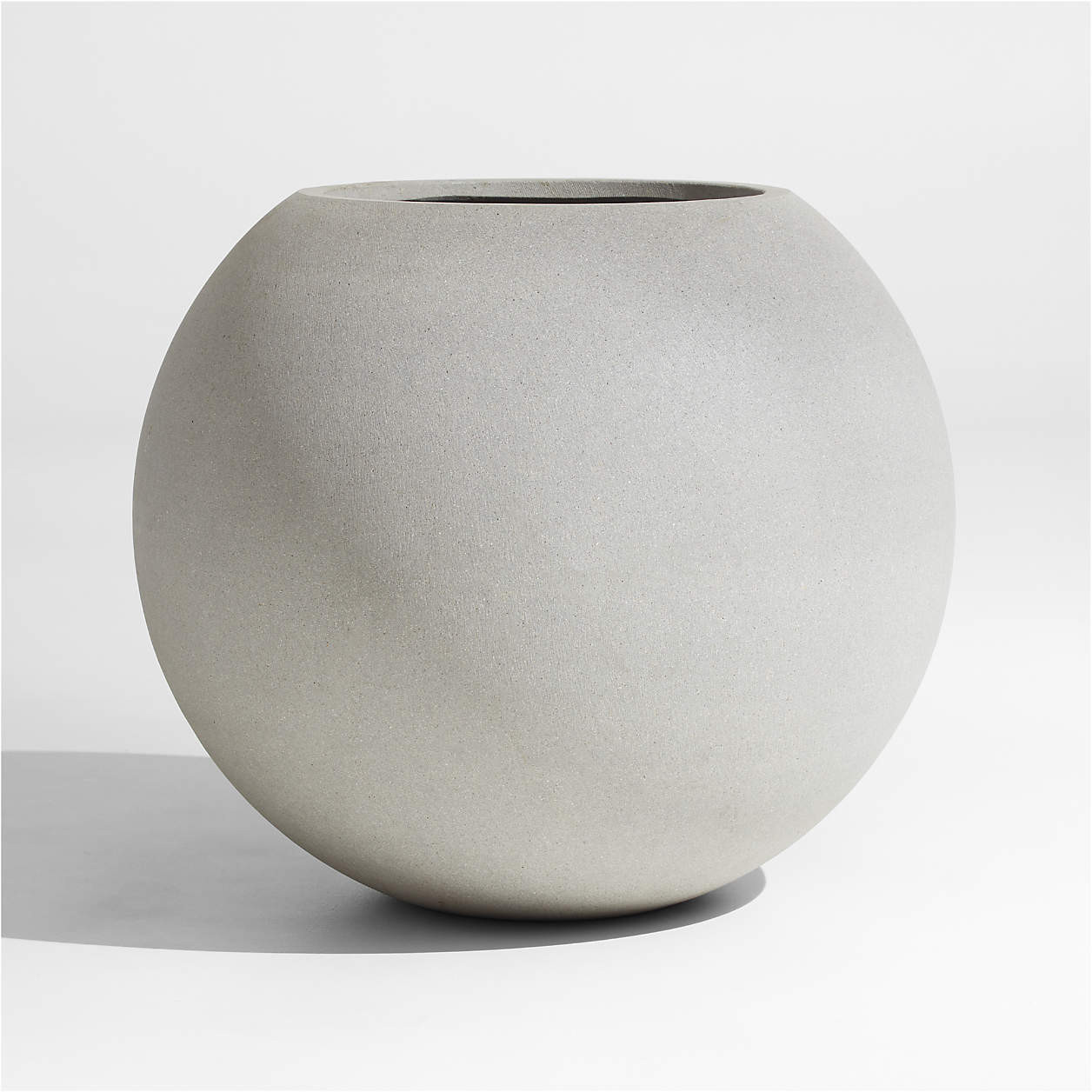 Sphere Large White Indoor/Outdoor Planter + Reviews | Crate & Barrel | Crate & Barrel