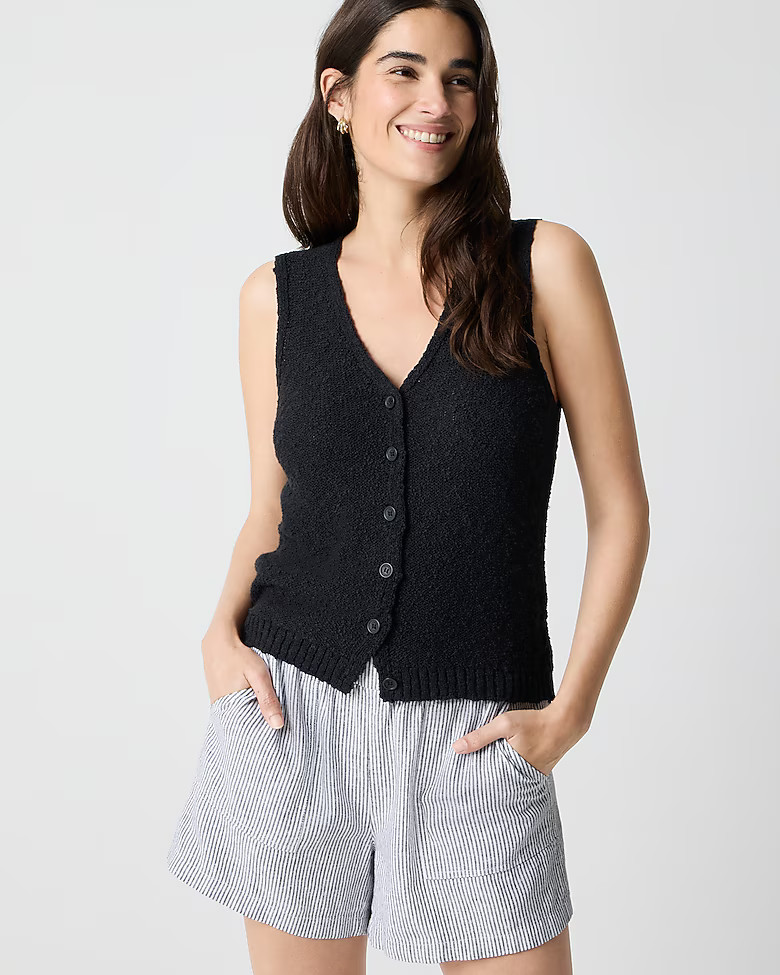 Slub V-neck sweater-vest | J.Crew Factory