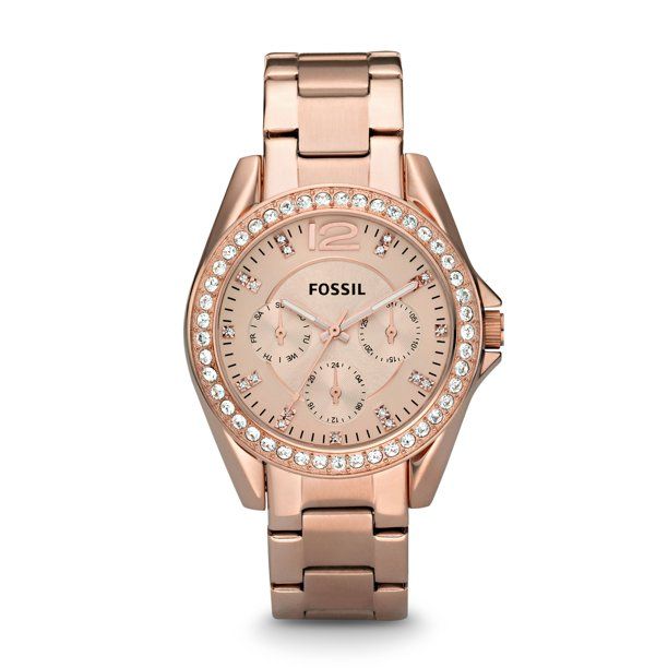 Fossil Women's Riley Multifunction, Rose Gold-Tone Stainless Steel Watch, ES2811 - Walmart.com | Walmart (US)