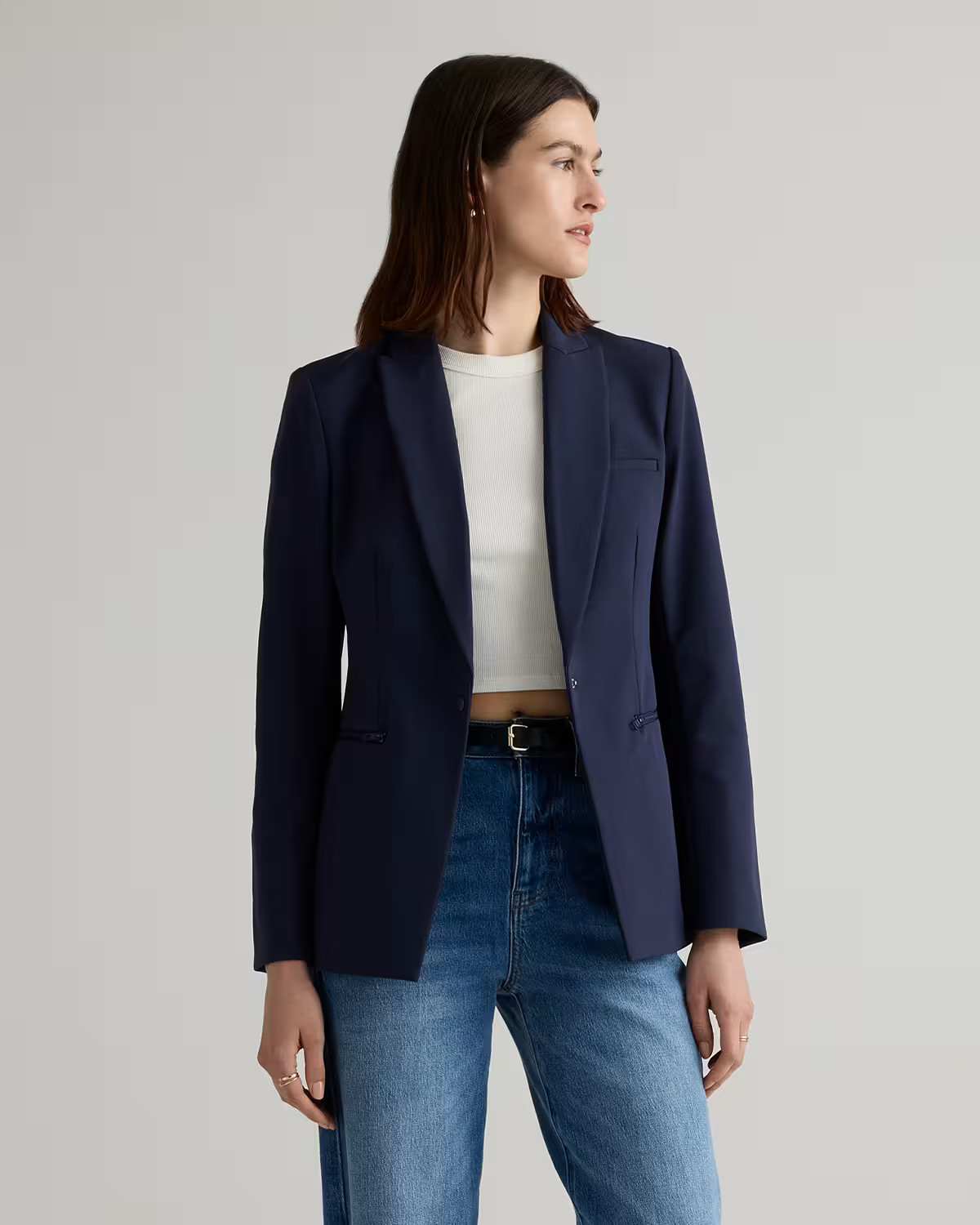 Scuba Single Breasted Convertible Blazer | Quince