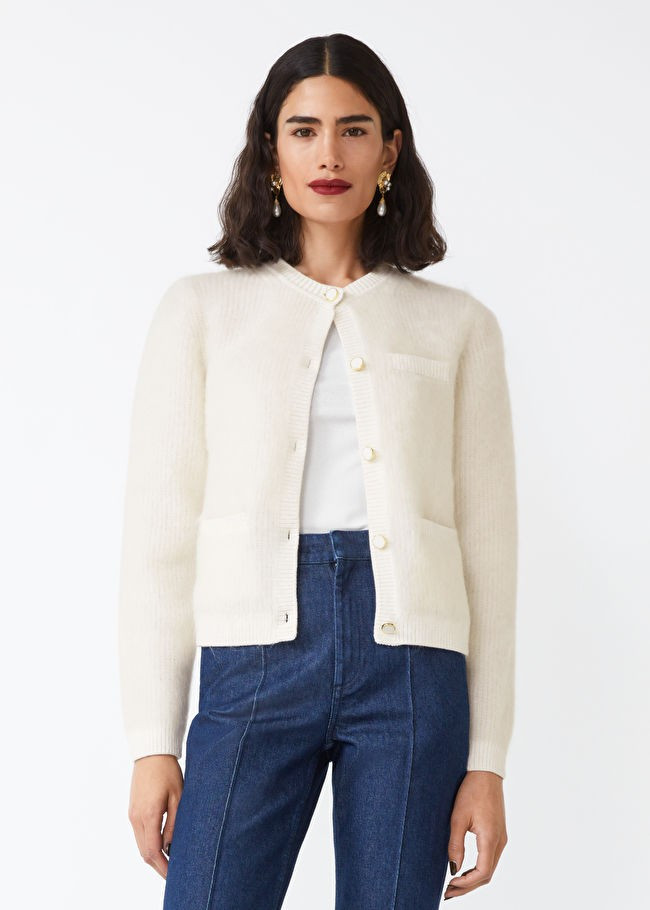 Relaxed Fluffy Knit Cardigan | & Other Stories (EU + UK)