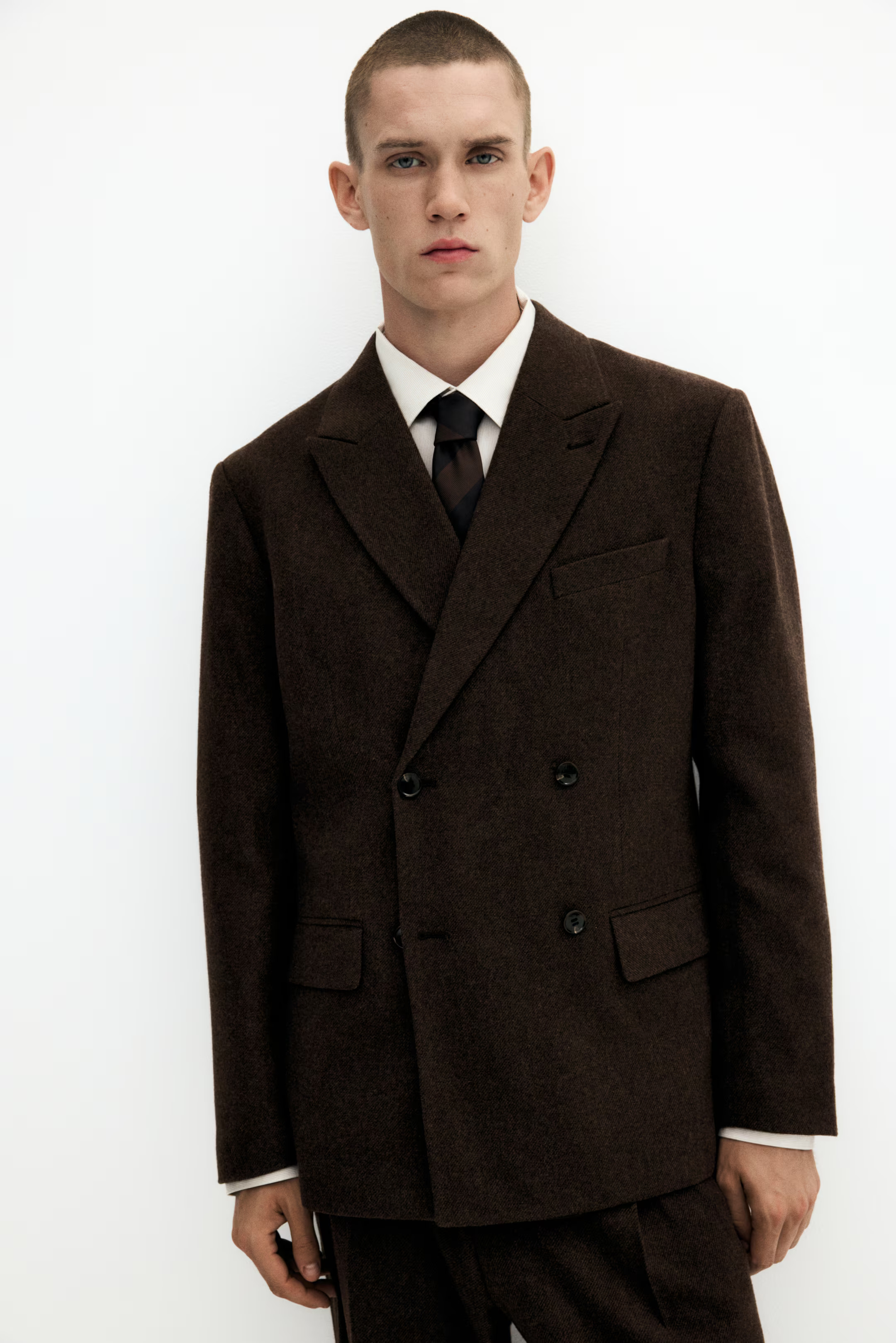 Relaxed Fit Double-breasted jacket | H&M (UK, MY, IN, SG, PH, TW, HK)