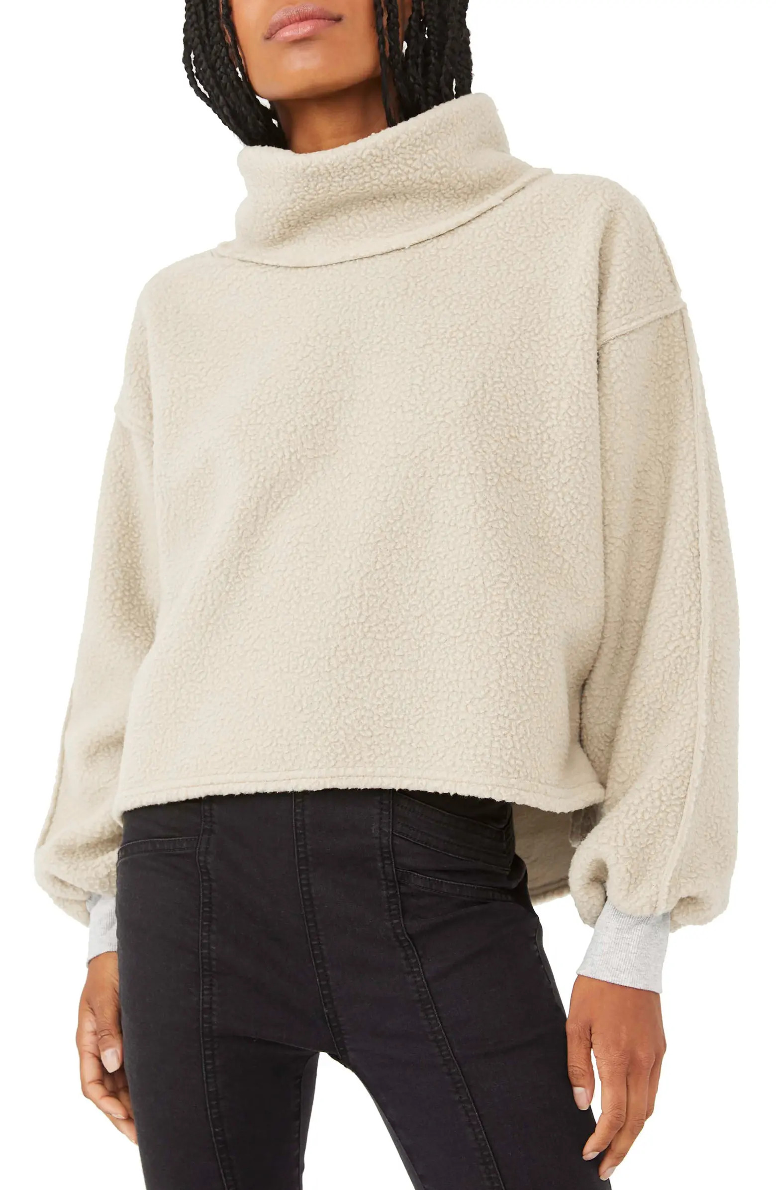 Free People Elk Mountain Funnel Neck Sweatshirt | Nordstromrack | Nordstrom Rack