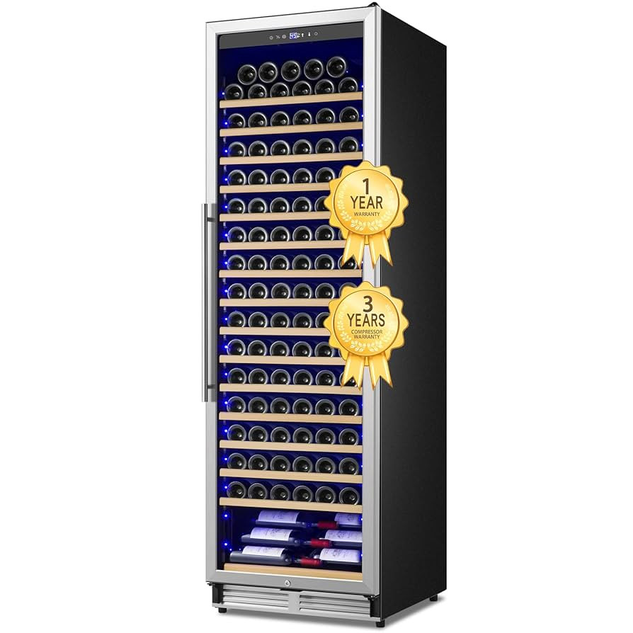 Upgraded 24 Inch Wine Cooler Refrigerator, 190 Bottles Wine Fridge with Professional Temperature ... | Amazon (US)