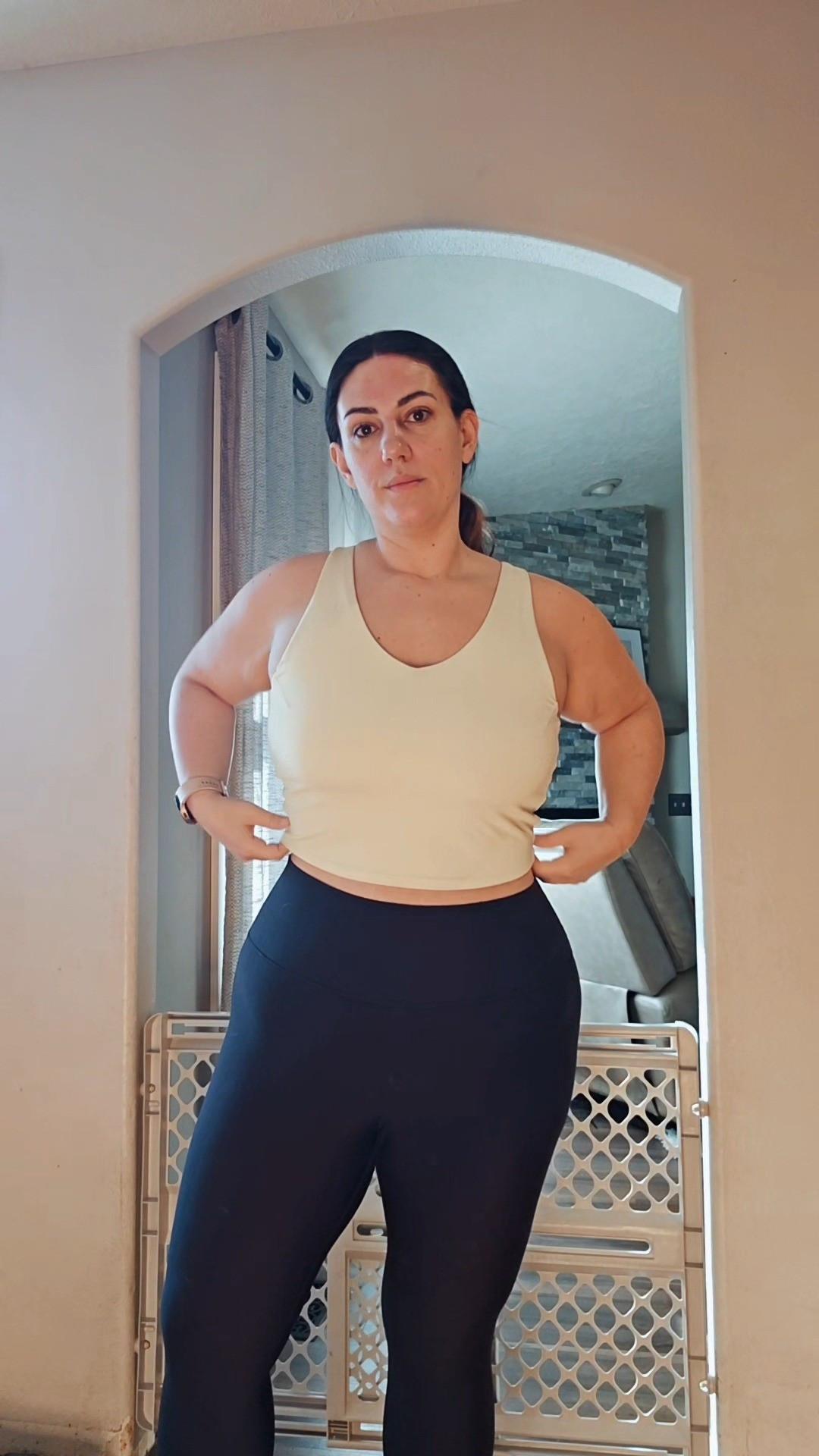 Spring workout gear for the win! Wearing a size XL. It is a cropped bralette for casual wear or workouts (medium support).

#LTKSpringSale #LTKActive #LTKSeasonal