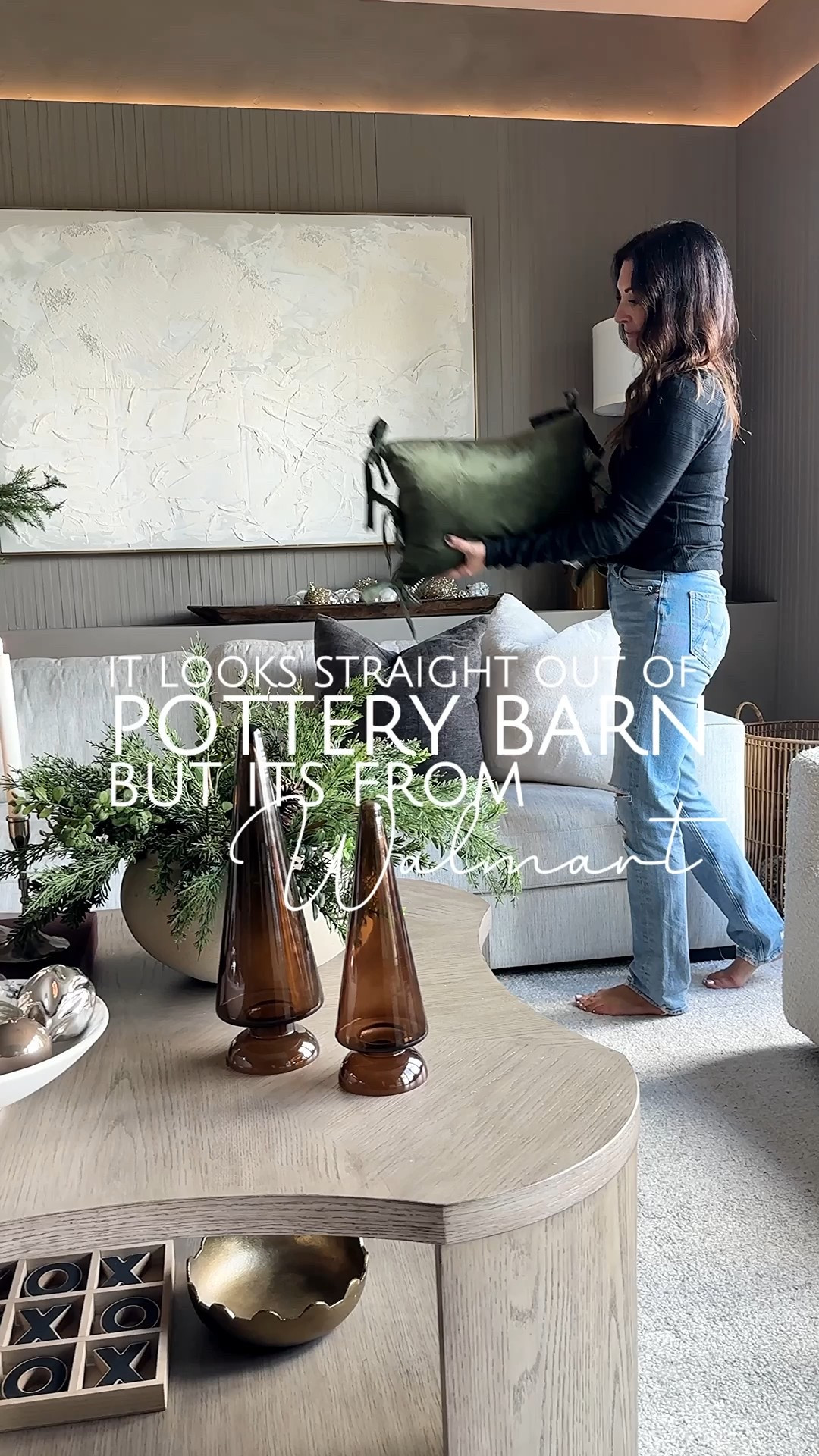 🎄It looks straight out of Pottery Barn… but every single thing is from Walmart-but hurry they are selling out! ✦

These Walmart Holiday pieces give such a high-end look—without the price tag. From velvet pillows and glass trees to those viral reindeer, every detail feels Pottery Barn Inspired. Add in the glass ornaments, luxe ribbon, red accents, candles, and wine glasses, and you’ve got the coziest, most elevated holiday vibe for less.
✦🎄

#LTKStyleTip #LTKSeasonal #LTKHome