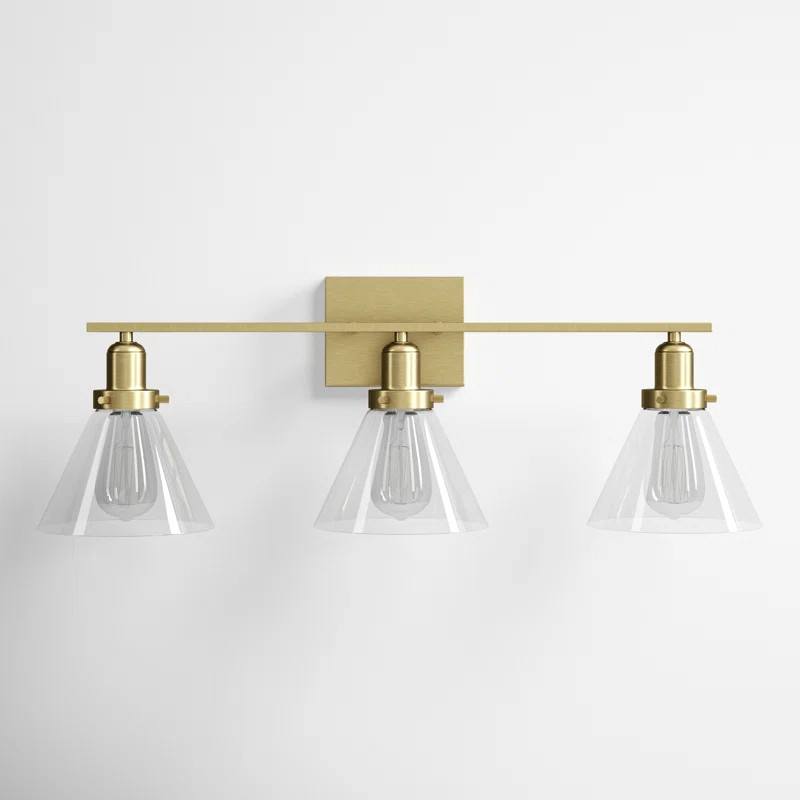 Catalina 3 Light Transparent Dimmable Vanity Light | Wayfair North America