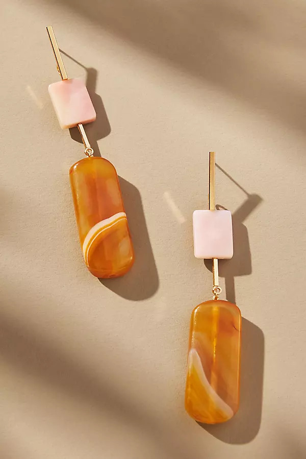 Agate Stone Drop Earrings | Anthropologie (US)