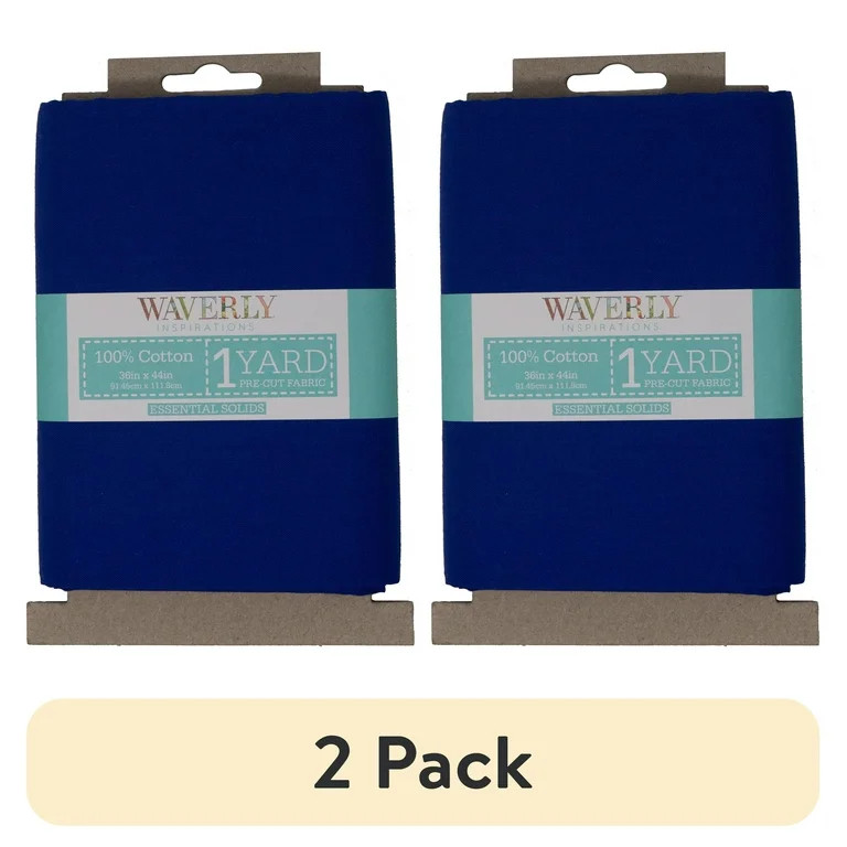 (2 pack) Waverly Inspirations 1 Yard Cut 100% Cotton Solids Fabric, Twilight, 44" Wide for Quilti... | Walmart (US)