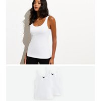 Women's 2-Pack Cotton Vest Tops New Look | New Look (UK)
