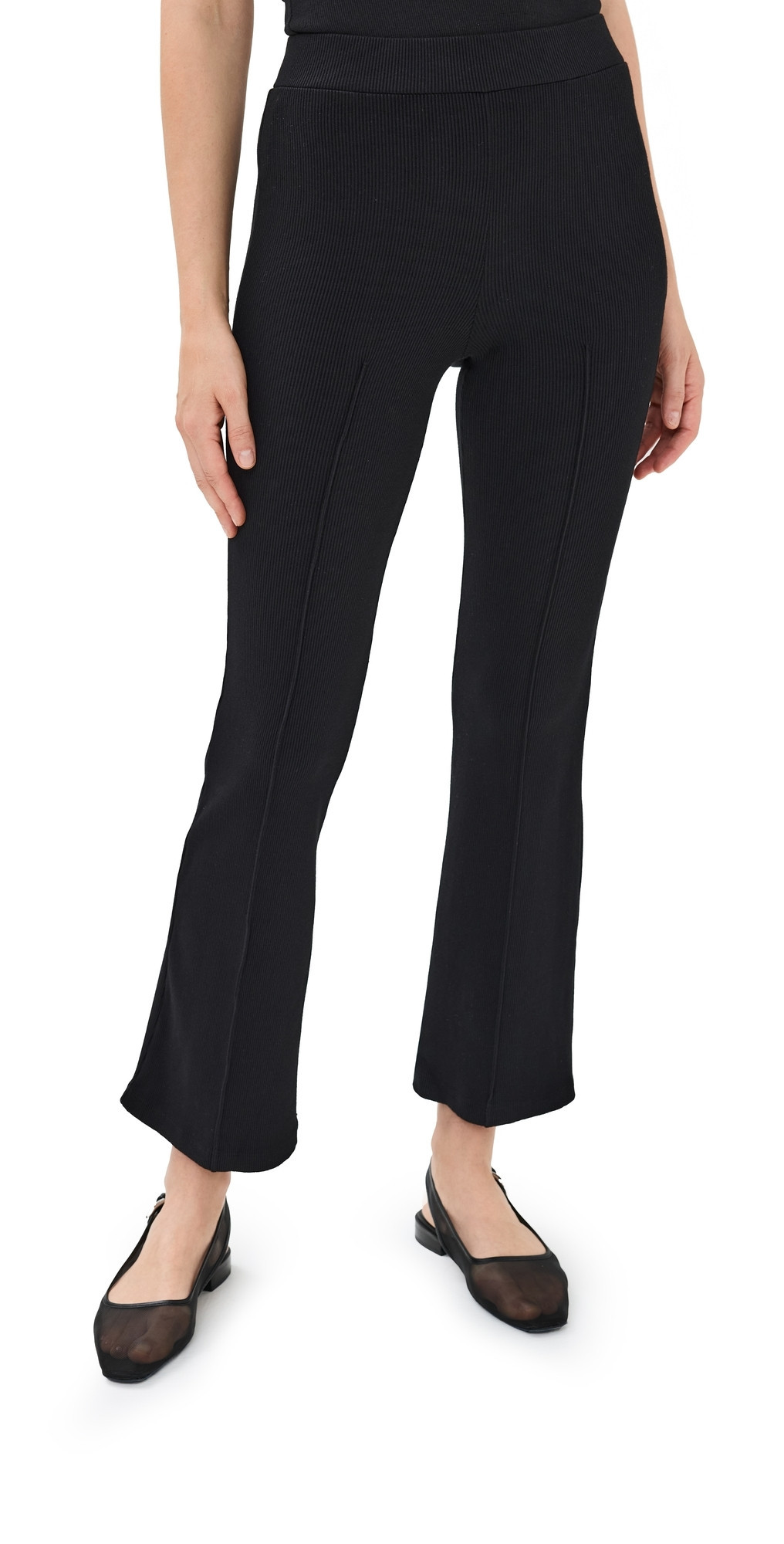 DONNI. The Rib Kick Flare Pants Jet L | Shopbop